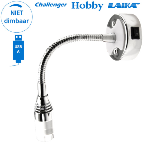 Venice flex LED lamp 12V 1W 3000K 60lm USB (1x)