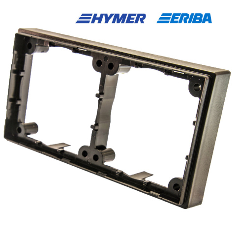 Afstandsraam 2-vak hoog zwart S20.000 (1x)