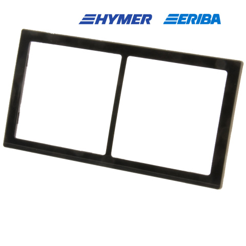 Afdekraam 2-vak zwart hoogglans S20.000 (1x)