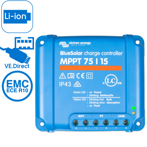 BBAtechniek artnr. 38217 - Victron BlueSolar MPPT 75/15 12/24V (1x)