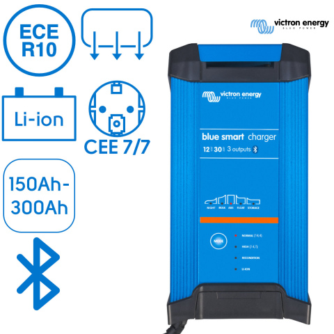 BBAtechniek artnr. 90003 - Victron Blue Smart IP22 Acculader 12/30 (3) (1x)