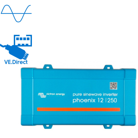 BBAtechniek artnr. 90034 - Victron Phoenix omvormer 12/250 VE.Direct  (1x)