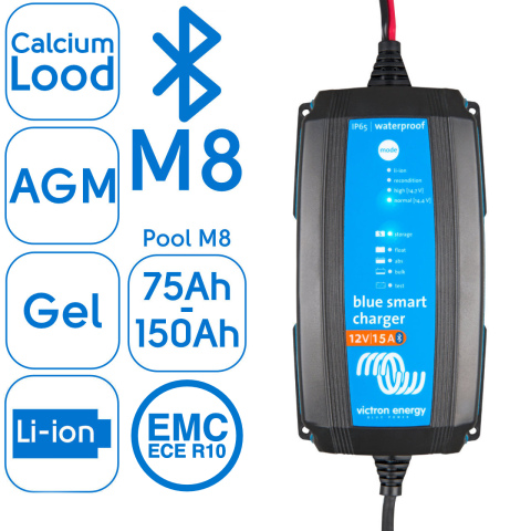 BBAtechniek artnr. 38218 - Victron Blue Smart IP65 acculader 12/15 (1x)