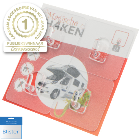 Magische haken type mini herbruikbaar (4x)