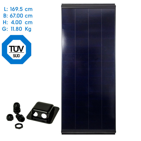 BBAtechniek artnr. 9830 - 220Wp 169.5x67x4cm Pro-User zonnepaneel(1x)