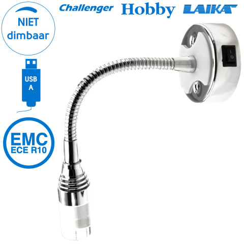 Venice flex LED lamp 12V 1W 3000K 60lm USB (1x)