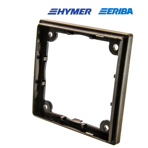 Afstandsraam 1-vak laag zwart S20.000 (1x)