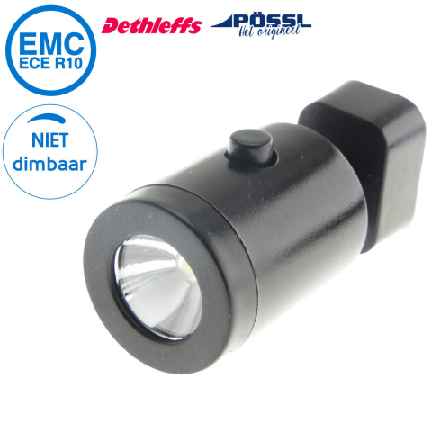 BBAtechniek artnr. 81506 - Lanciano LED spotlight zwart 100lm 4000K(1x)