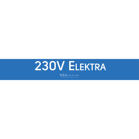 BBAtechniek artnr. 8916 - Stelling bord 230V Elektra 15x99cm (1x)
