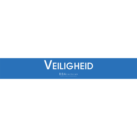 BBAtechniek artnr. 8919 - Stellingbord Veiligheid 15x99cm (1x)