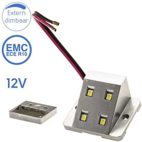 BBAtechniek artnr. 65528 - Trentino Reed LED kastlampje contact 12V 0.8W (1x)