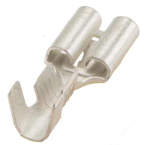 BBAtechniek artnr. 12096 - Vlakstekerhuls vertind 6.3 1.5-2.5mm² (100x)