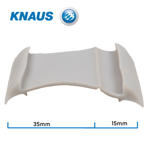 BBAtechniek artnr. 72702 - Onderlegrubber zilver/grijs Knaus 2004 (1x45m)