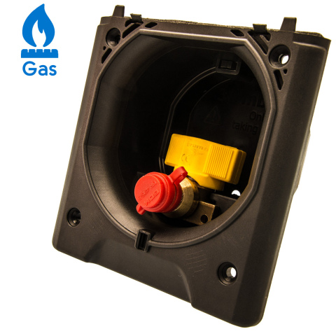 Gasdoorvoer donker grijs (1x)