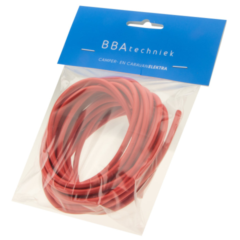 Kabel 6.0mm2 rood (5m)