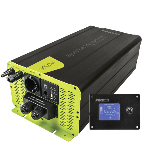 BBAtechniek artnr. 9820 - Pro-User PSI3000TX Hybrid zuivere sinus (1x)