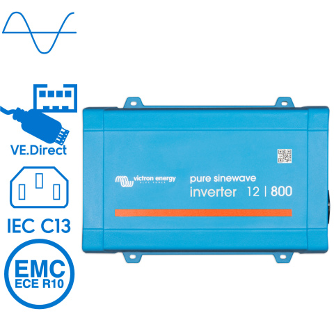 BBAtechniek artnr. 90025 - Victron Phoenix omvormer 12/800 VE.Direct IEC (1x)