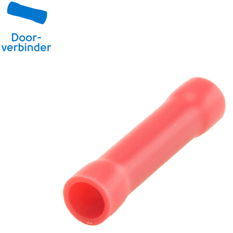 BBAtechniek artnr. 11262 - Doorverbinder Ø4.1mm rood(100x)