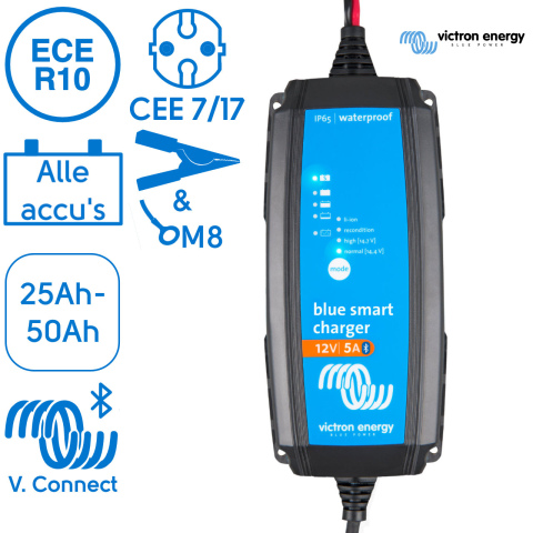 BBAtechniek artnr. 38327 - Victron Blue Smart IP65 acculader 12/5(1) (1x)