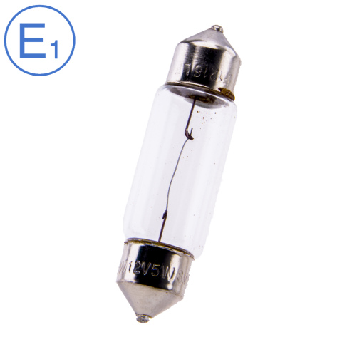 BBAtechniek artnr. 16699 - 12V 5W BS239 buislamp SV8.5-8 helder (10x)