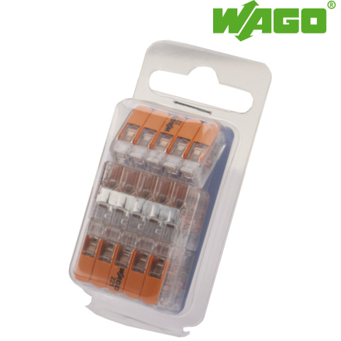 BBAtechniek artnr. 66010 - Wago verbindingsklem 221 5-voudig 0.2-4mm2 (5x)
