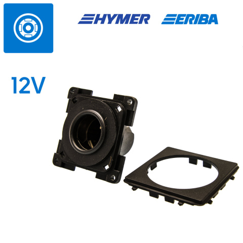 12V 120W contactdoos zwart S20.000 (1x)