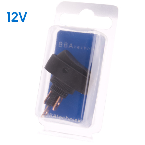 BBAtechniek artnr. 17651 - 12V 16A 3-polig On-Off schakelaar oranje LED (1x)