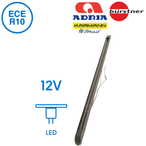 BBAtechniek artnr. 65564 - Rialto B opbouw rail 46cm zwart (1x)