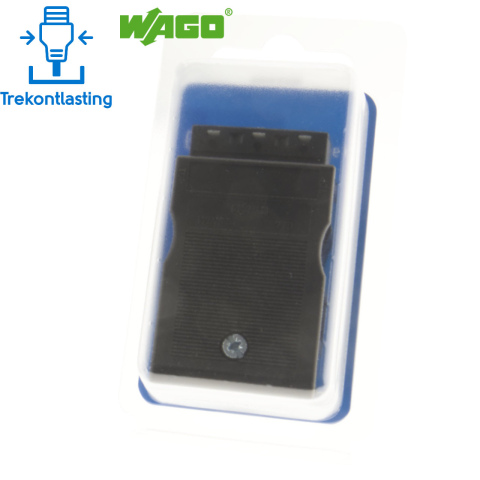 Wago Winsta Midi connector female zwart (1x)