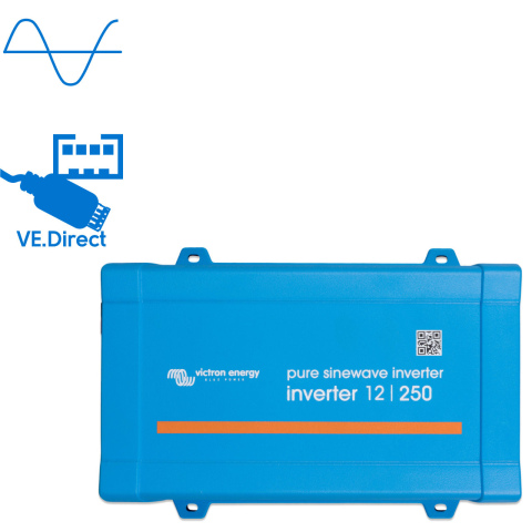 BBAtechniek artnr. 90024 - Victron Phoenix omvormer 12/250 VE.Direct IEC (1x)