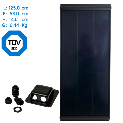 BBAtechniek artnr. 9833 - 120Wp 125x53x4cm Pro-User zonnepaneel(1x)