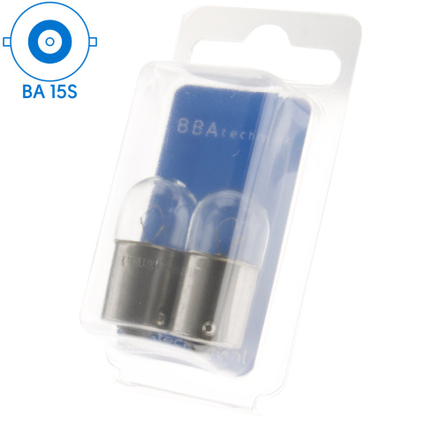 BBAtechniek artnr. 17574 - BA15S 12V 10W BS245 lamp (2x)