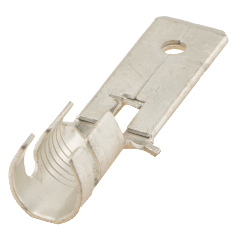 BBAtechniek artnr. 12141 - Vlaksteker  vertind 6.3, 2.5 -6.0mm² (100x)