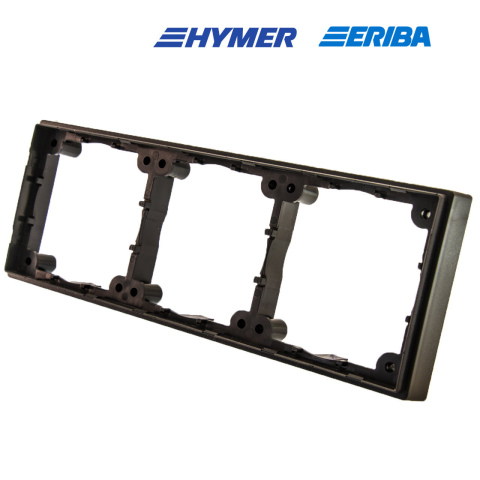 Afstandsraam 3-vak hoog leigrijs S20.000 (1x)