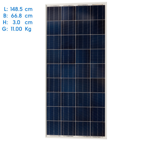 BBAtechniek artnr. 90036 - 195Wp 148.5x66.8x3cm Victron BlueSolar mono (1x)