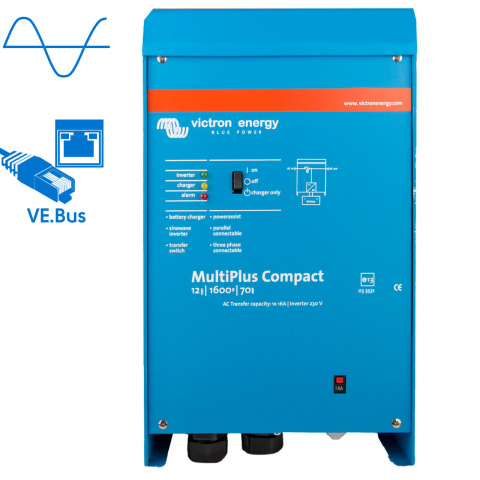 BBAtechniek artnr. 38292 - Victron MultiPlus C 12/1600/70-16 230V VE.Bus (1x)