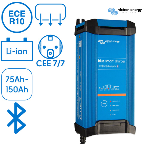 BBAtechniek artnr. 38326 - Victron Blue Smart IP22 acculader 12/15 (3) (1x)