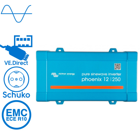 BBAtechniek artnr. 90034 - Victron Phoenix omvormer 12/250 VE.Direct  (1x)