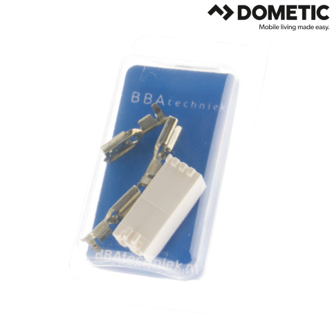 BBAtechniek artnr. 8520 - Behuizing (1x) en kabelschoen (3x) 