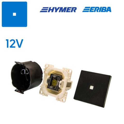 Controleschakelaar LED 12V lei-grijs S20.000 (1x)