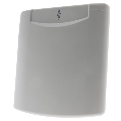 BBAtechniek artnr. 45176 - Losse klep 230V icoon licht grijs (1x)