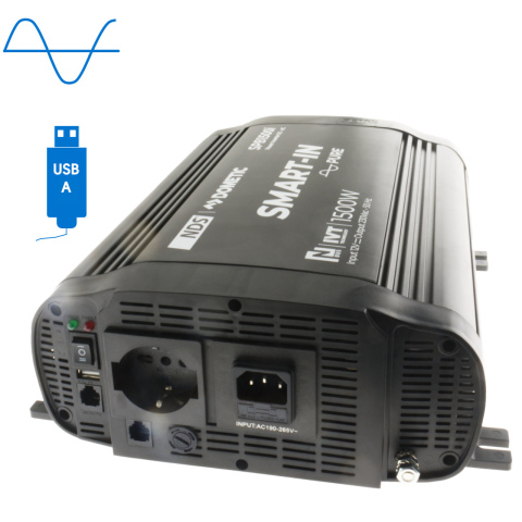 BBAtechniek artnr. 57023 - NDS SPB-1500-I inverter 12V 1500W IVT functie (1x)