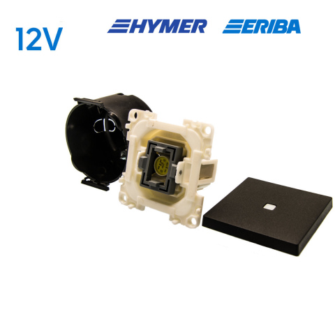 Controleschakelaar LED 12V zwart S20.000 (1x)