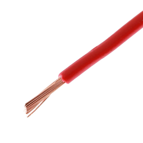 Kabel 0.75mm2 rood (100m)