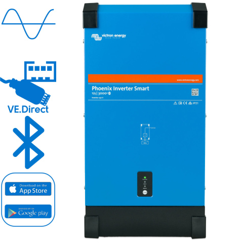 BBAtechniek artnr. 90009 - Victron Phoenix Smart omvormer 12/3000 230V (1x)