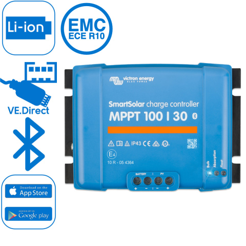 BBAtechniek artnr. 90013 - Victron SmartSolar MPPT 100/30 (12/24V) (1x)