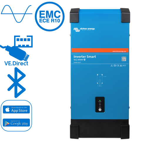 BBAtechniek artnr. 38202 - Victron Phoenix Smart omvormer 12/2000 230V (1x)