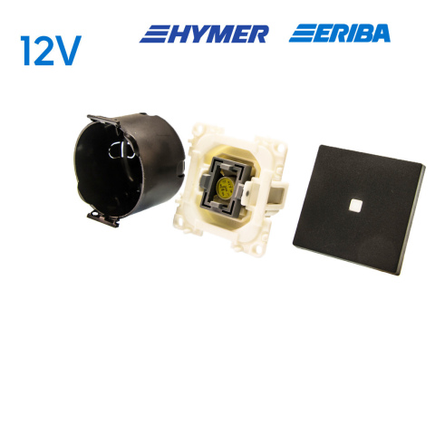 Controleschakelaar LED 12V lei-grijs S20.000 (1x)