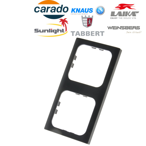 S 30.000 afdekraam 2-vak satijn zwart (1x)