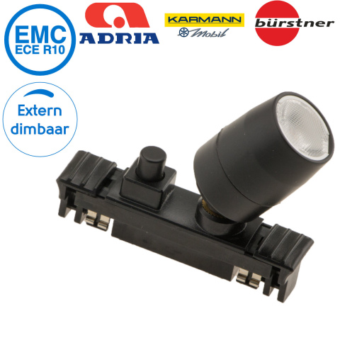 Rialto B LED spot met schakelaar 12V 1W (1x)